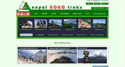 Desktop Screenshot of nepalgogotreks.com